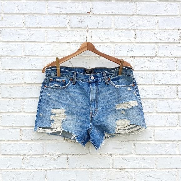 Abercrombie Annie Highrise Shorts Size 31 - Picture 3 of 5